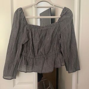 7 For All mankind gingham crop top